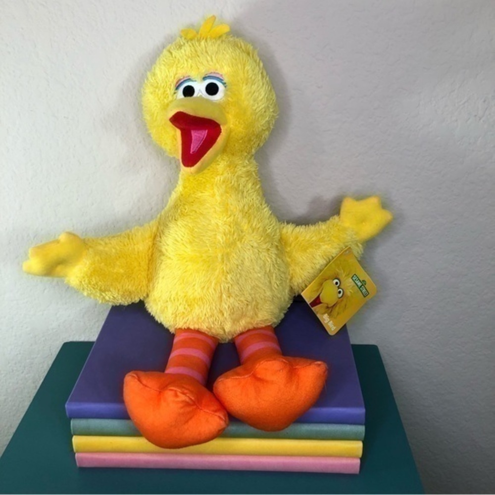 Sesame Street Big Bird Plush Yellow Stuffed Animal Plushie Kohl’s Cares 2017 NWT